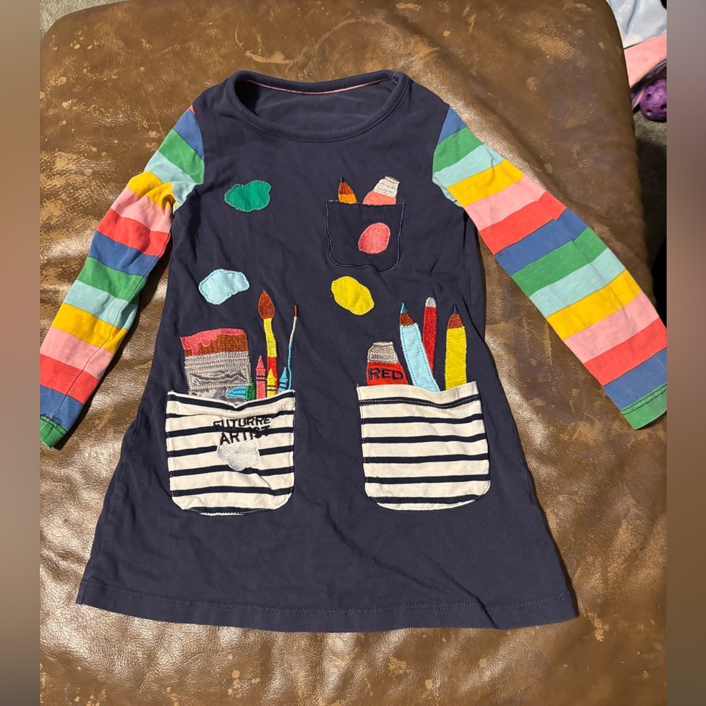 Long t shirt dress Artist style pockets super cute